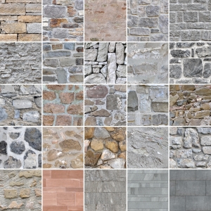 Seamless tileable Stone Wall Textures